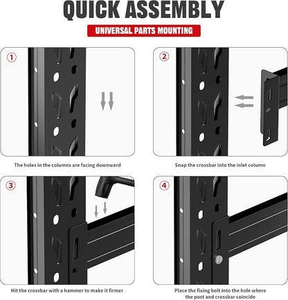 Heavy Duty Garage Shelves – Metal Shelving Unit - Image 4