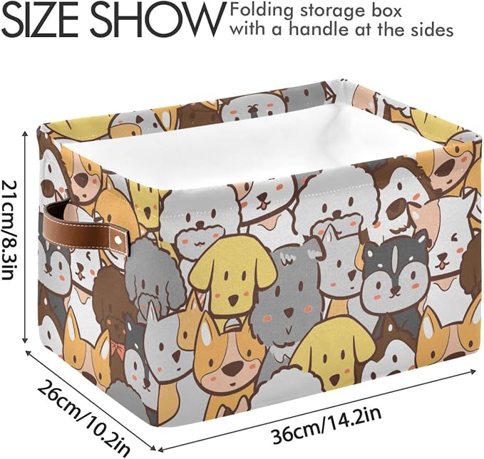 ZAZYXTJ Cute Dog Storage Basket - Image 3