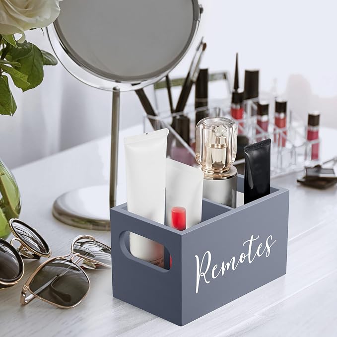 DRASTAR Remote Control Holder, Wood TV Remote Holder, Remote Storage Caddy - Image 5
