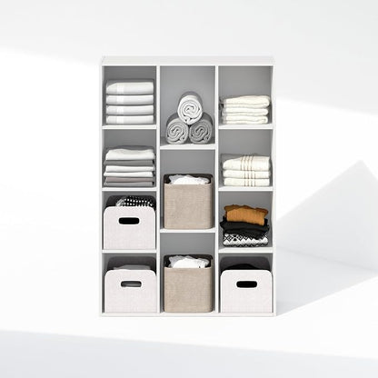 Furinno Reed Closet Organizers and Storage, 11-Cube Closet Organizer, Open - Image 5