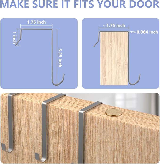 FENTEC 2 Pack Over the Door Shoe Organizer, Hanging Shoe Organizer Rack - Image 7