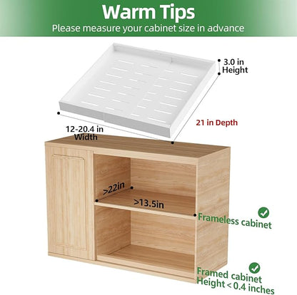 PAKETA 4 Pack Expandable Pull Out Cabinet Organizer, Sliding Drawers - Image 2