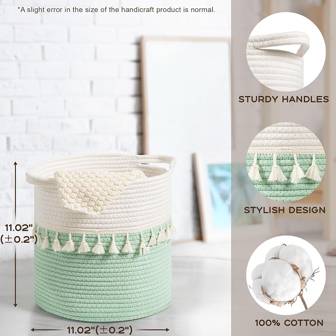 danpinera 11 Inch Woven Baskets - Image 2