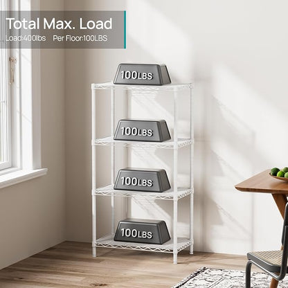 SINGAYE Shelf Wire Shelving Adjustable Storage Shelves Rack Standing Units - Image 7