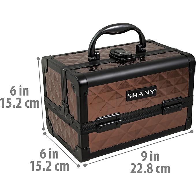 SHANY Chic Makeup Train Case Cosmetic Box Portable Makeup Case Cosmetics Beauty - Image 4