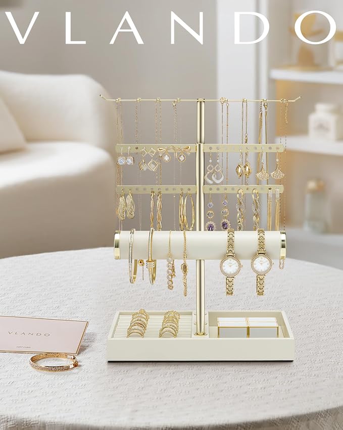 Vlando 3 Tier Jewelry Stand Organizer - Image 7