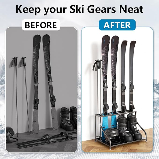 Ski Storage Rack-Holder Garage - Image 3