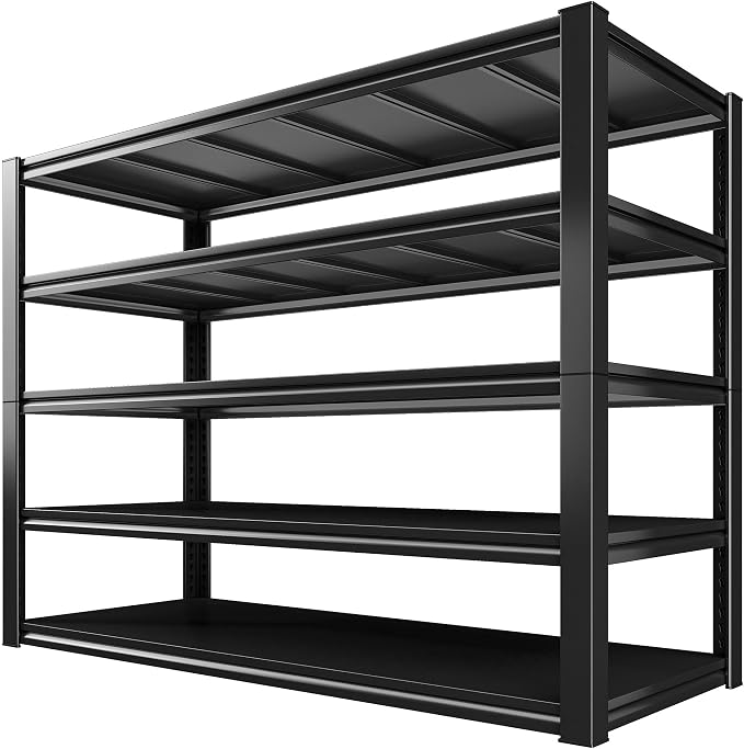 REIBII 48.2" W Garage Shelving, Metal Shelving 3000LBS, Storage Shelves - Image 8