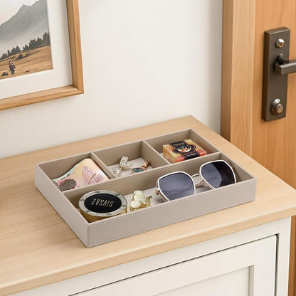 GORESE PU Leather Valet Tray, Stackable Jewelry Trays - Image 7