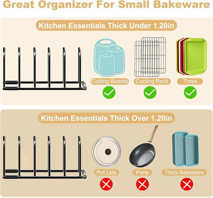Fikoksol Cutting Board Organizer and Baking Sheet Rack, Tray Dividers - Image 4