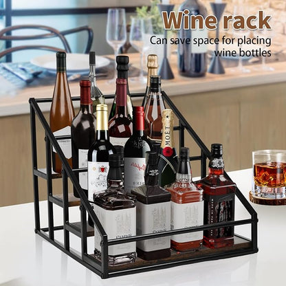Coffee Syrup Rack Organizer, Liquor Bottle Display Shelf, Water cup display - Image 8