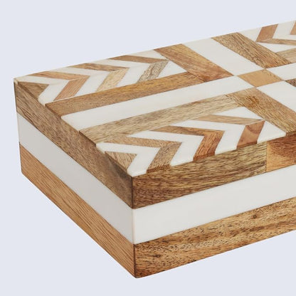 Handicrafts Home White Decorative Storage Box - Image 6