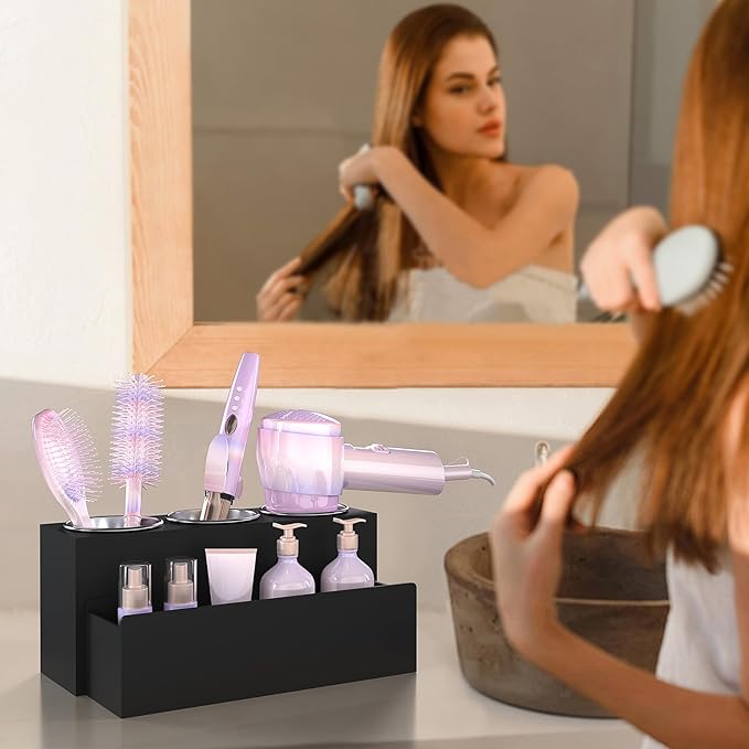 Hair Tool Organizer, Detachable Acrylic Hair Dryer Holder - Image 2