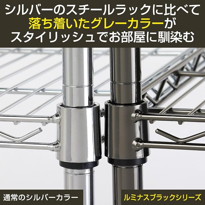 Doshisha Luminous, 23.6 inches, 5 Tiers, Cartoon Storage, Steel Rack, Glossy - Image 5