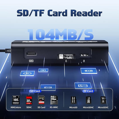 intpw USB C Hub, P9 PRO USB C Hub Multiport Adapter - Image 7