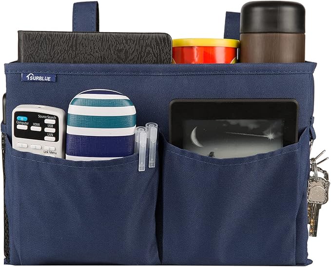 Surblue Bedside Caddy Hanging Organizer Storage Bag Pocket - Image 4