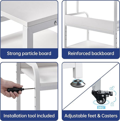 Printer Stand, 32.3" x 18.9" x 32.1" Extra Large Printer Table - Image 8