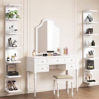Fixwal Wall Decor 7 Tier Wall Shelf Unit Floating Shelves - Image 2