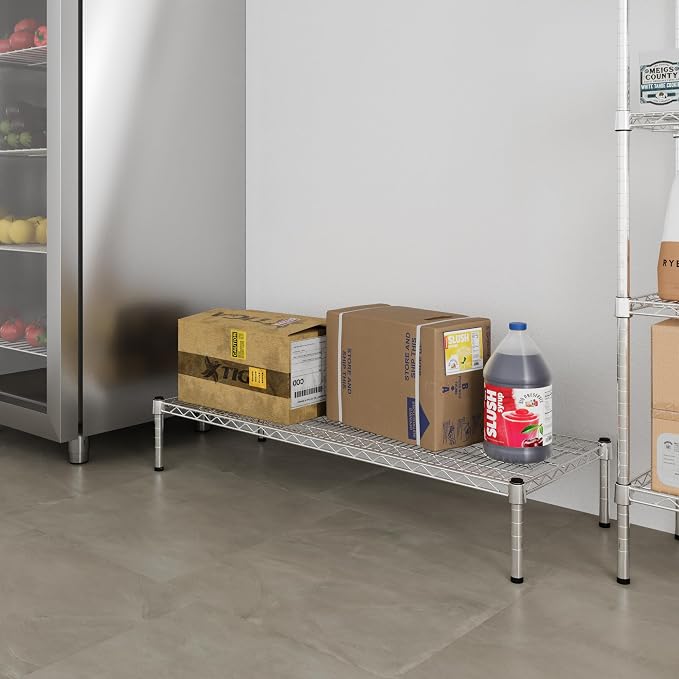 18" Deep x 48" Wide x 8" Height Wire Shelving Kit | 1-Tier | NSF Commercial - Image 2
