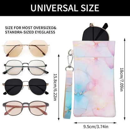 Double Eyeglass Case Soft Dual Glasses Case - Image 2