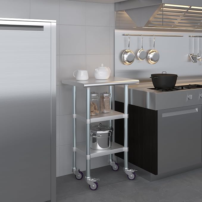 AmGood Stainless Steel Work Table - Image 9