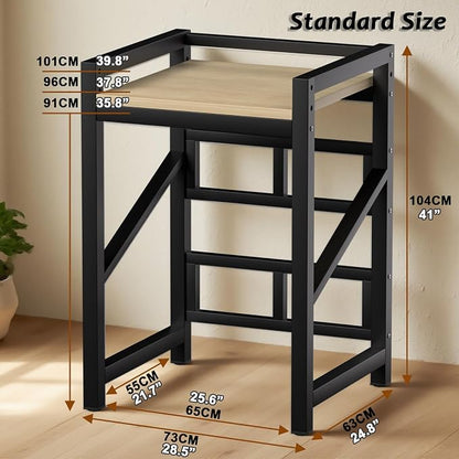 Over The Washer and Dryer Storage Shelf, Widen & 3 Height Adjustable Stacking - Image 2
