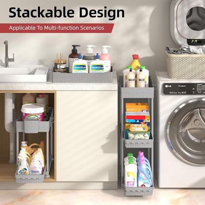 Sevenblue 4-Pack 2-Tier Under Sink Organizer - Image 5