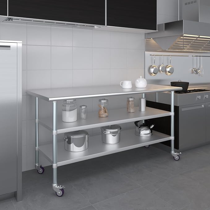AmGood Stainless Steel Work Table - Image 9