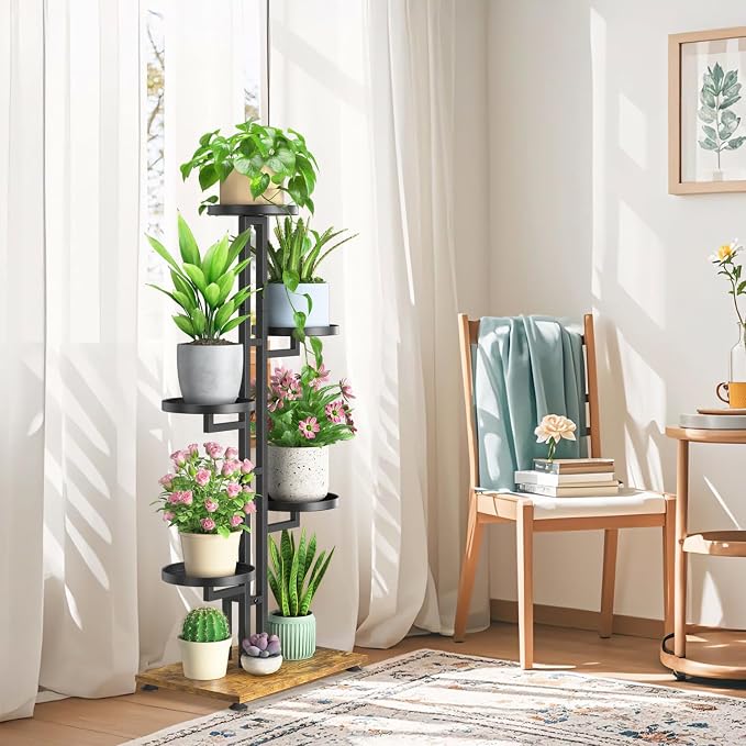 LASZOLA Black 5 Tiered Plant Stand Indoors Heavy Duty Metal Rack, Sturdy Multi - Image 7