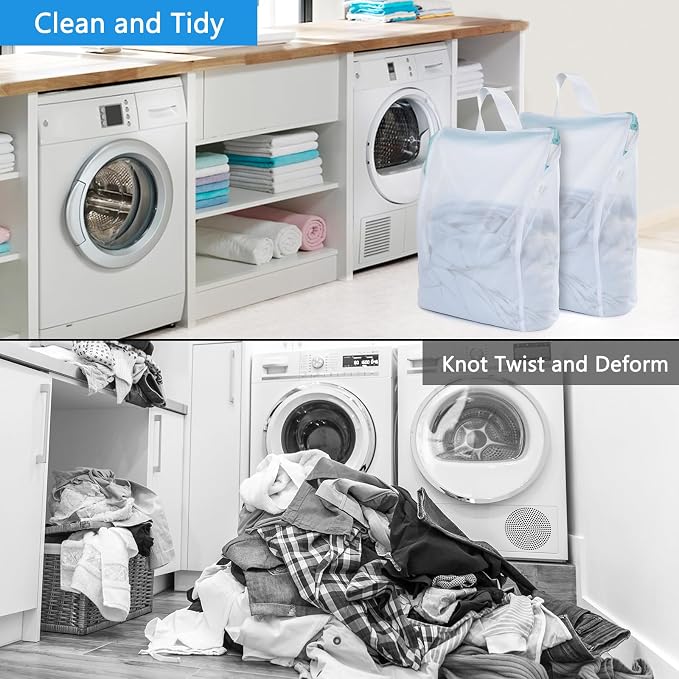 OTraki 12x16 Inch Mesh Laundry Bag 2 Pack Small Lingerie Bags - Image 5