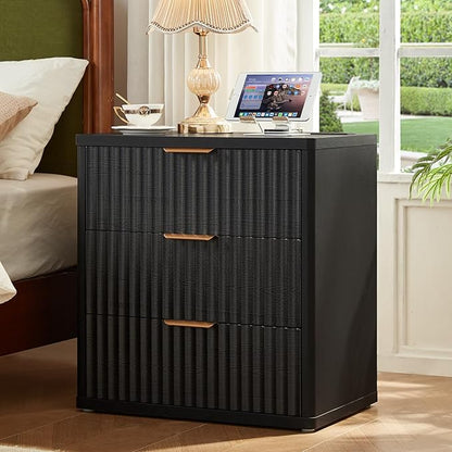 LEYAOYAO 23" Wide Fluted Night Stand by LEYAOYAO-Findtheshiningpointofyourideallife%EF%BC%81