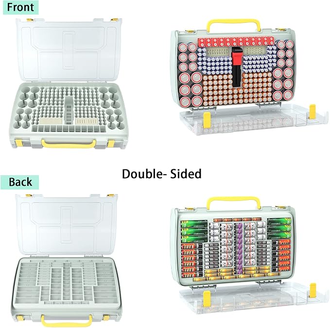 ALCYON Large Capacity 269 Battery Organizer Storage Case - Image 3