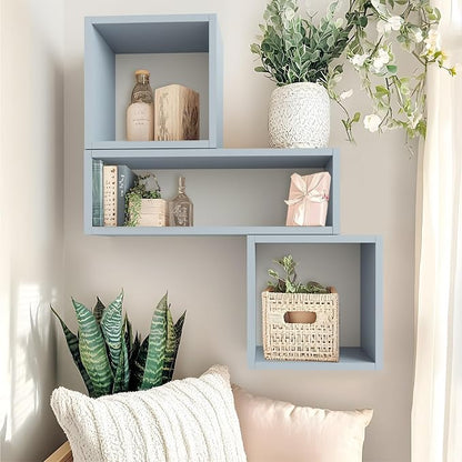 Cube Floating Shelves Set2, Display Shelves Wall Mount 7.75" D x 12.5" W x - Image 6