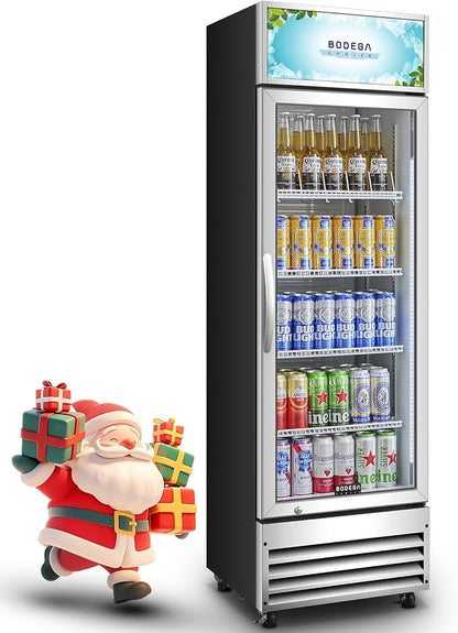 BODEGACOOLER Commercial Merchandiser Refrigerator, 9 Cu.Ft Glass Door Beverage by BODEGA