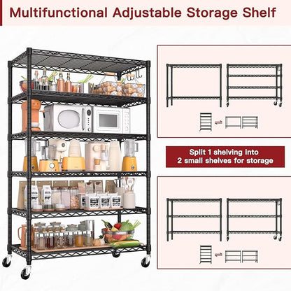 PrimeZone 6 Tier Wire Shelving - Image 6