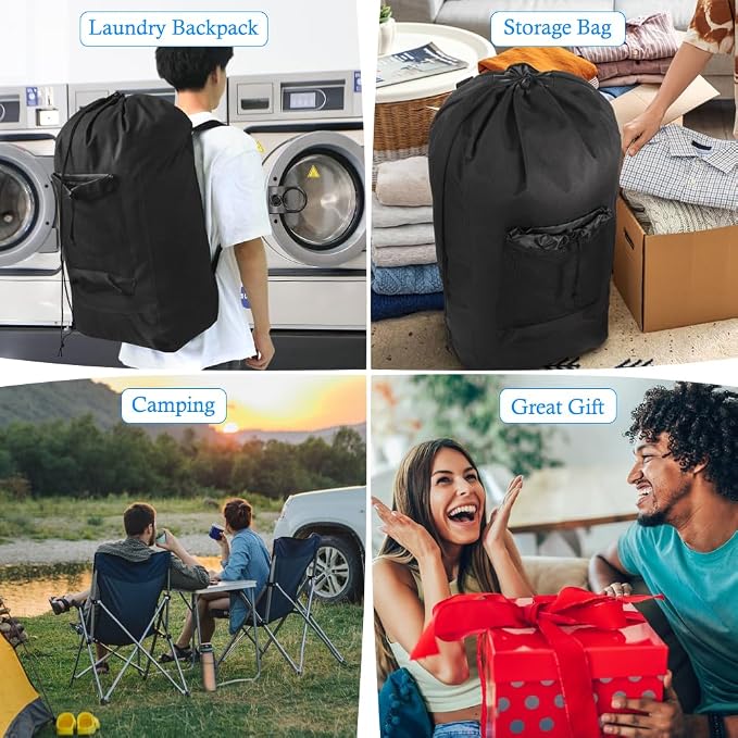 Tenn Well Laundry Bag Backpack, Heavy Duty Large Laundry Bag - Image 7