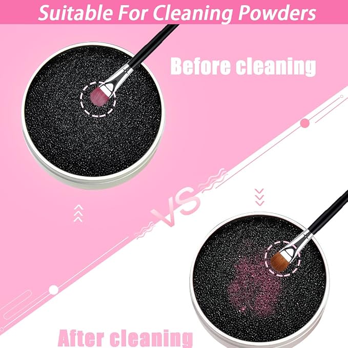 TailaiMei 2 Pack Color Removal Cleaner Sponge, Quickly & Easily Clean Makeup - Image 3