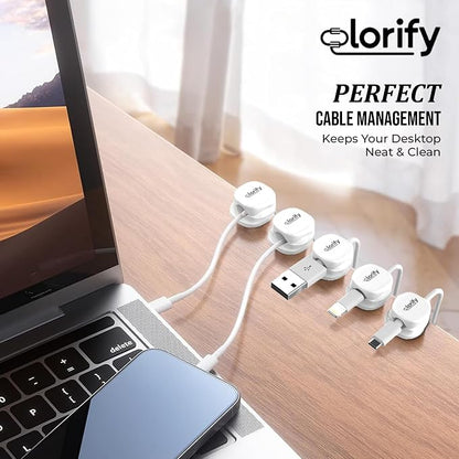 8 Pack Spring Cable Clips, Adhesive Cord Organizer - Image 7