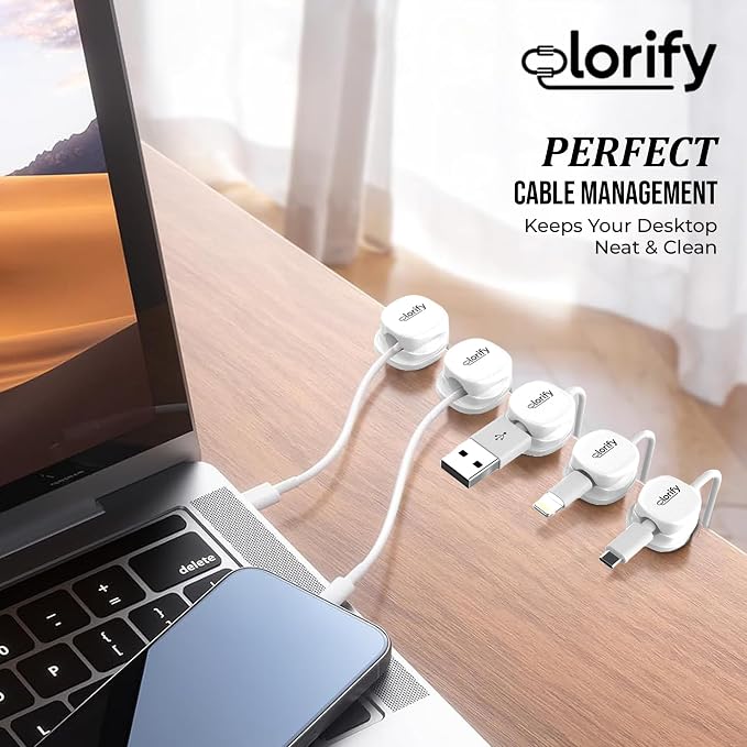 12 Pack Spring Cable Clips, Phone Charging Cords Holder, Car Cable Management - Image 7
