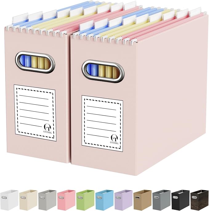 Portable Collapsible Cardboard File Box by Oterri