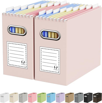 Portable Collapsible Cardboard File Box by Oterri
