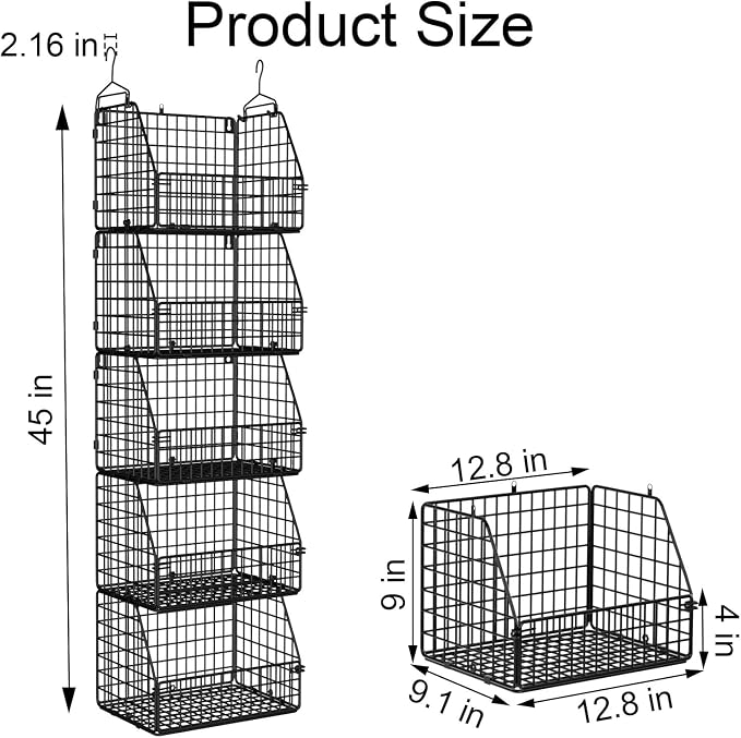 PUPPYCUTE Stackable Wire Storage Baskets - Image 7