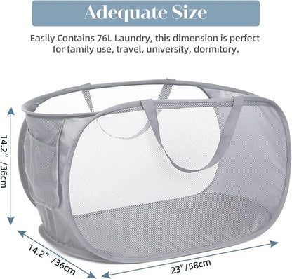 4 Pack Collapsible Laundry Baskets, Foldable Laundry Basket - Image 3