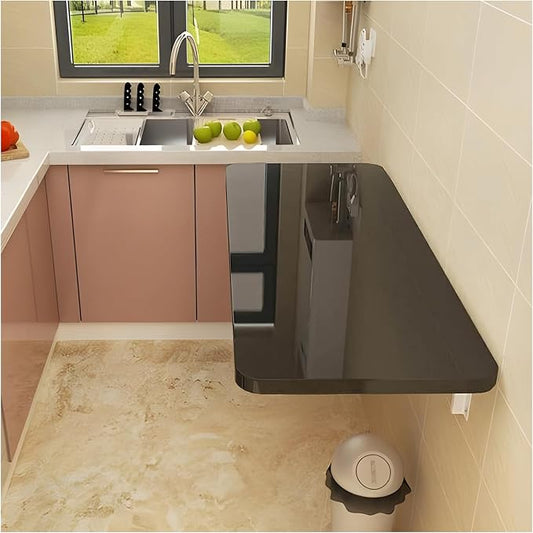 Wall Mounted Folding Table, Stainless Steel Bracket Laundry Folding Table by CYGJSYEA
