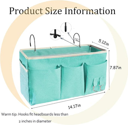 Bedside Caddy, Bedside Hanging Storage Organizer forBunk and Hospital Beds - Image 2