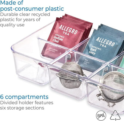 iDesign Clear Tea Bag & Sugar Packet Organizer | - Image 4