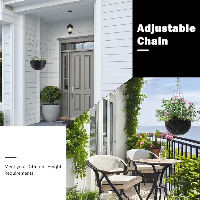 garini 6 Pack, 23 Inch Silver Hanging Baskets Chain, Hanging Chains - Image 5