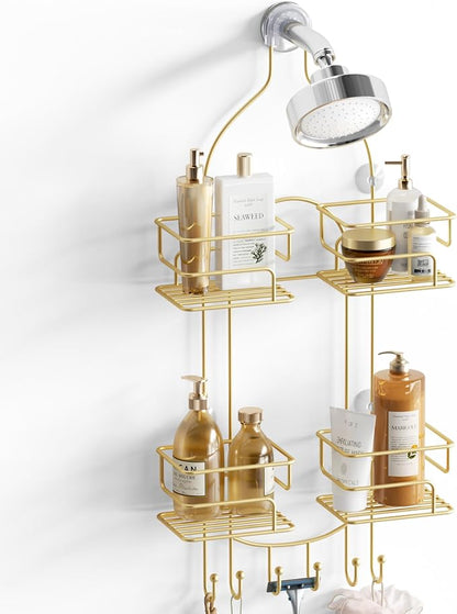 SRIWATANA Shower Caddy Hanging, Bathroom Organizer, No Drilling Shelves Over by SRIWATANA