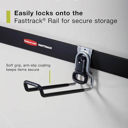 Rubbermaid FastTrack Ladder Hook Garage Wall/Ladder Hanger Wall Mount and Heavy - Image 4