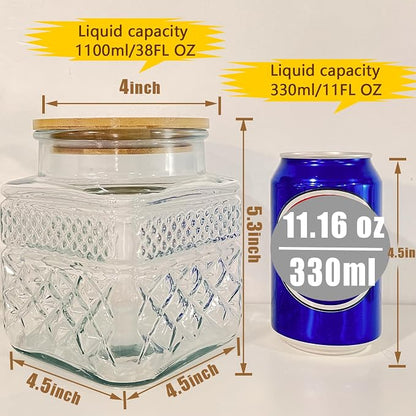 Viovian Decorative Glass Jar - Image 2